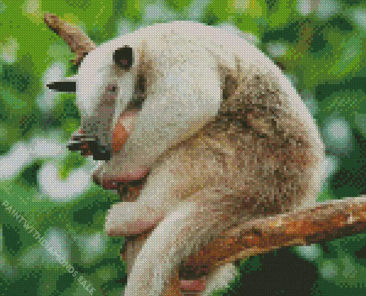 close up silky anteater Diamond By Numbers Close Up Silky Anteater Diamond Painting
