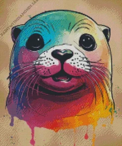 Colorful Otter Diamond Painting