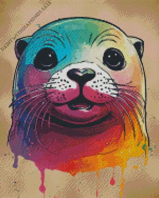 Colorful Otter Diamond Painting