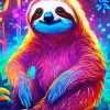 Colorful Sloth Diamond Painting