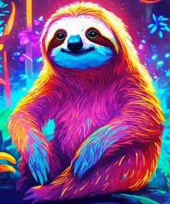 Colorful Sloth Diamond Painting