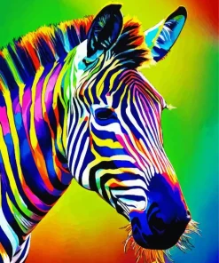 Colorful Zebra Diamond Painting