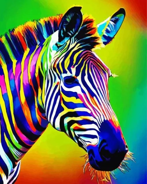 Colorful Zebra Diamond Painting