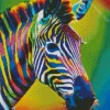 Colorful Zebra Diamond Painting