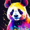 Colorful Bear Panda Diamond Painting