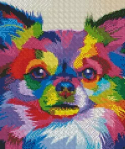 Colorful Chihuahua Dog Diamond Painting