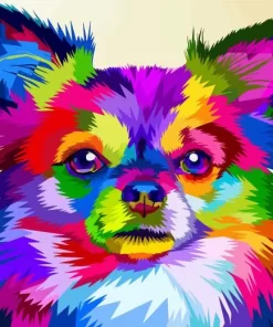 Colorful Chihuahua Dog Diamond Painting