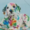 Colorful Dalmatian Puppy Diamond Painting