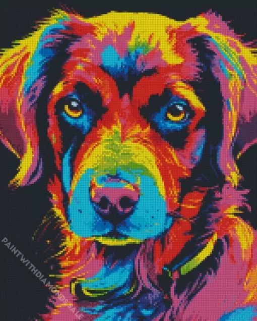 Colorful Dog Diamond Painting