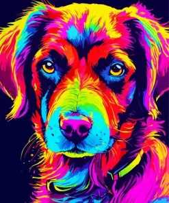 Colorful Dog Diamond Painting