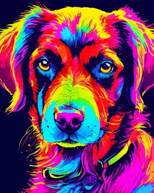 Colorful Dog Diamond Painting