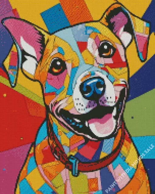 Colorful Dog Art Diamond Painting