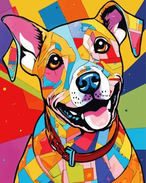 Colorful Dog Art Diamond Painting