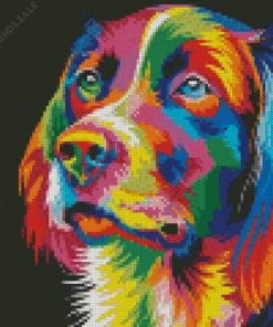 Colorful Dog Pop Art Diamond Painting