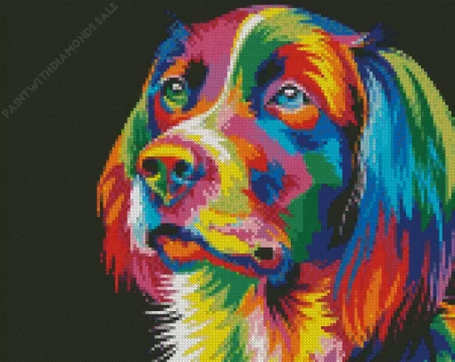 Colorful Dog Pop Art Diamond Painting