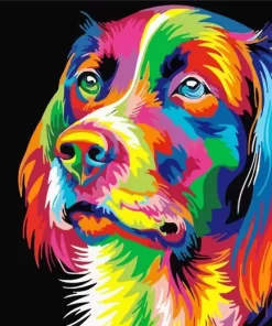 Colorful Dog Pop Art Diamond Painting