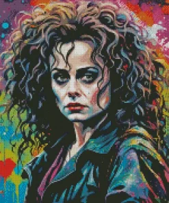 Colorful Helena Bonham Diamond Painting