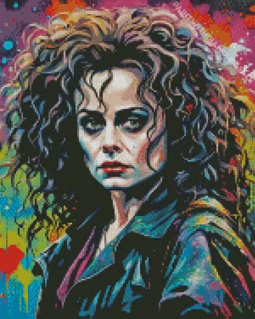 Colorful Helena Bonham Diamond Painting