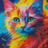 Colorful Kitten Diamond Painting