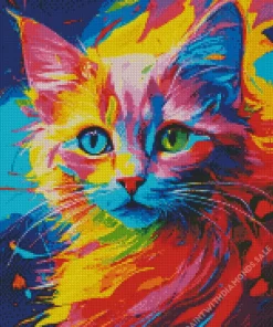 Colorful Kitten Diamond Painting