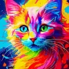 Colorful Kitten Diamond Painting