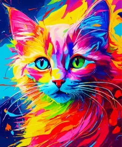 Colorful Kitten Diamond Painting