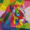 Colorful Lion Diamond Painting