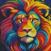 Colorful Lion Animal Diamond Painting