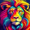 Colorful Lion Animal Diamond Painting