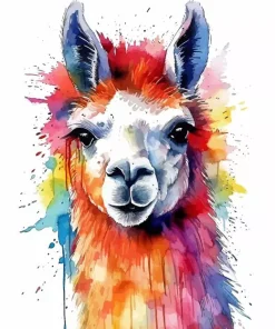 Colorful Llamas Diamond Painting