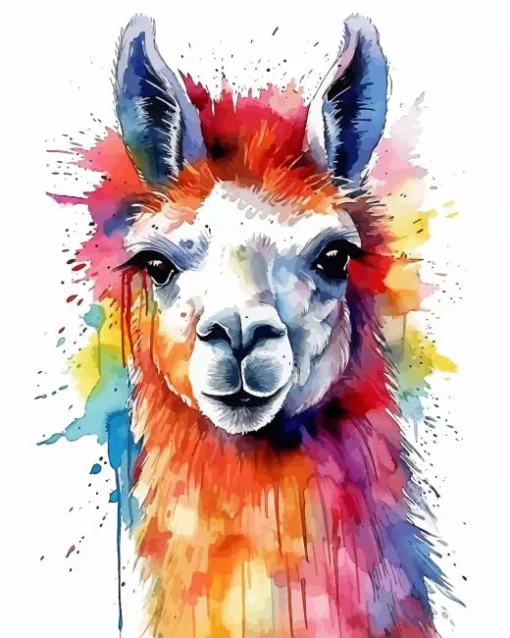 Colorful Llamas Diamond Painting