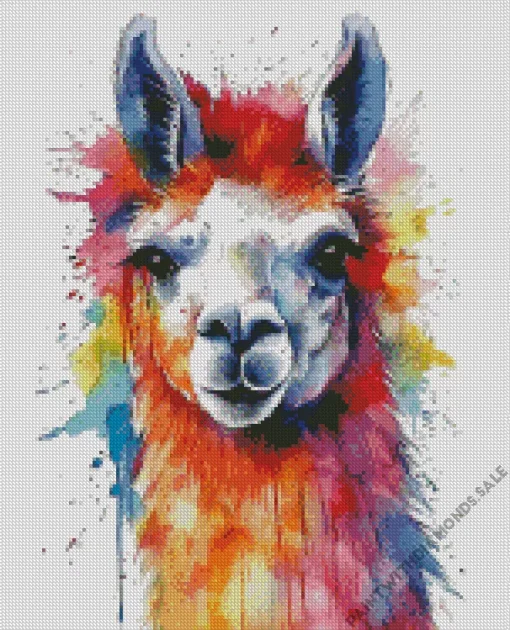 Colorful Llamas Diamond Painting