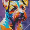 Colorful Morkie Dog Diamond Painting