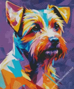 Colorful Morkie Dog Diamond Painting