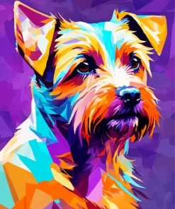 Colorful Morkie Dog Diamond Painting