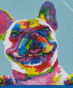 Colorful Pug Dog Diamond Painting