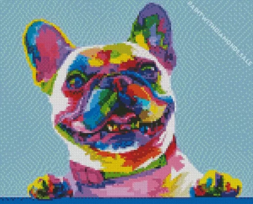 Colorful Pug Dog Diamond Painting