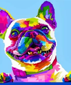 Colorful Pug Dog Diamond Painting