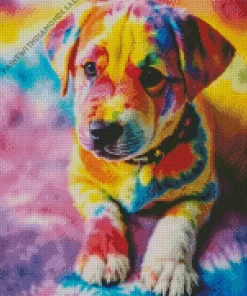 Colorful Puppy Diamond Painting