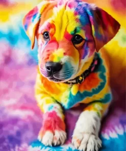 Colorful Puppy Diamond Painting