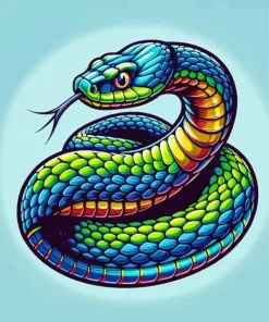 Colorful Snake Diamond Painting