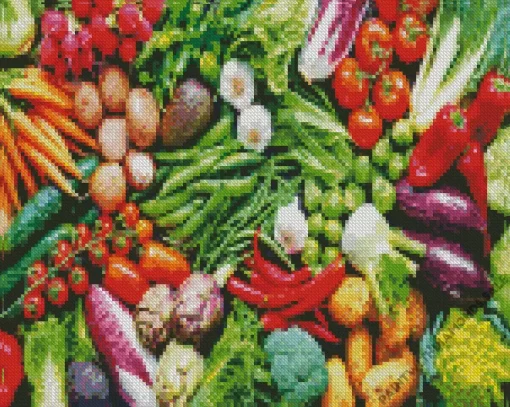 Colorful Vegetables Diamond Painting