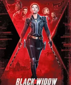 Cool Black Widow Poster Diamond Painting