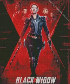 Cool Black Widow Poster Diamond Painting