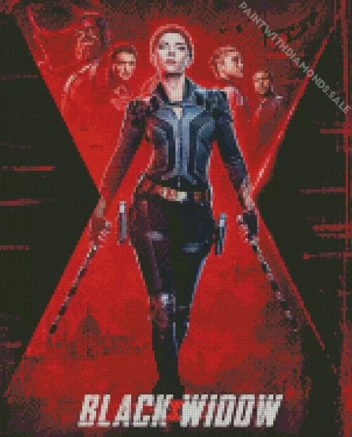 Cool Black Widow Poster Diamond Painting