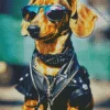 Cool Dachshund Dog Diamond Painting