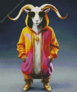 Cool Goat Diamond Painting