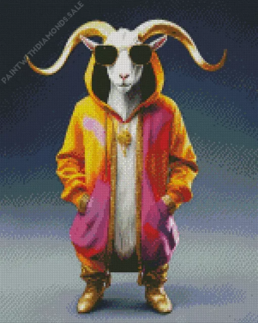 Cool Goat Diamond Painting