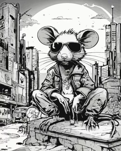 Cool Rat Diamond Painting