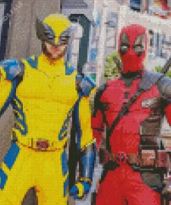 Cool Deadpool And Wolverine Diamond Painting